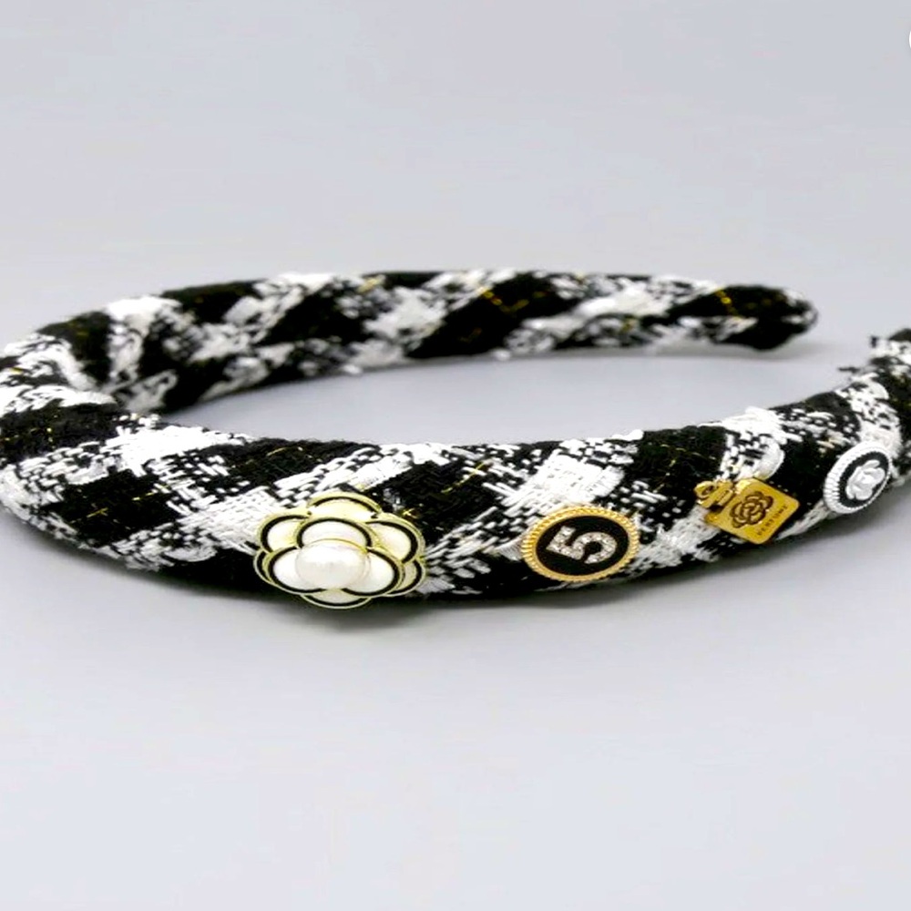 Bougie Tweed Headbands - Picture 6 of 6